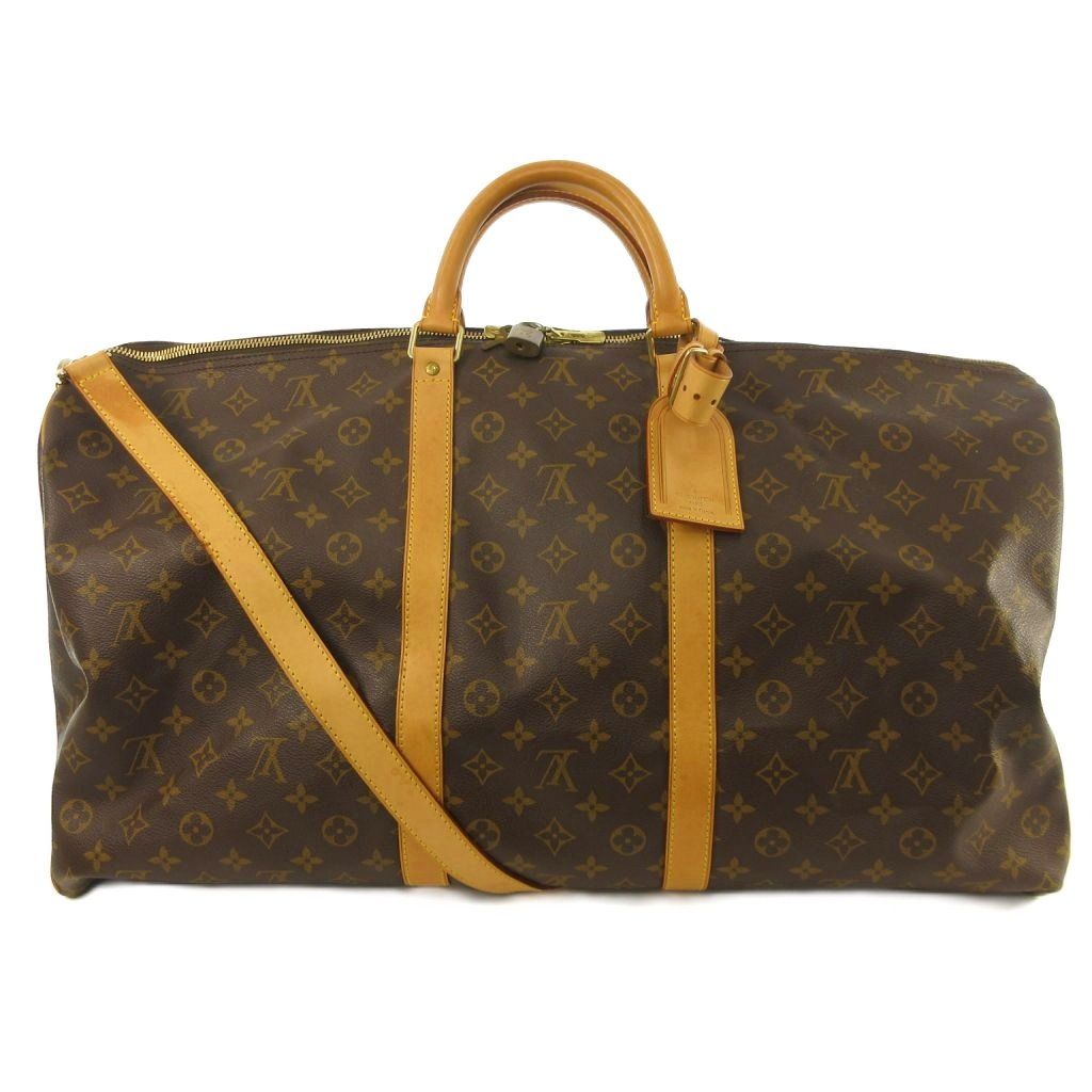 ルイヴィトン LOUIS VUITTON キーポル バンドリエール 60 モノグラム ボストンバッグ ショルダー M41422 ブラウン