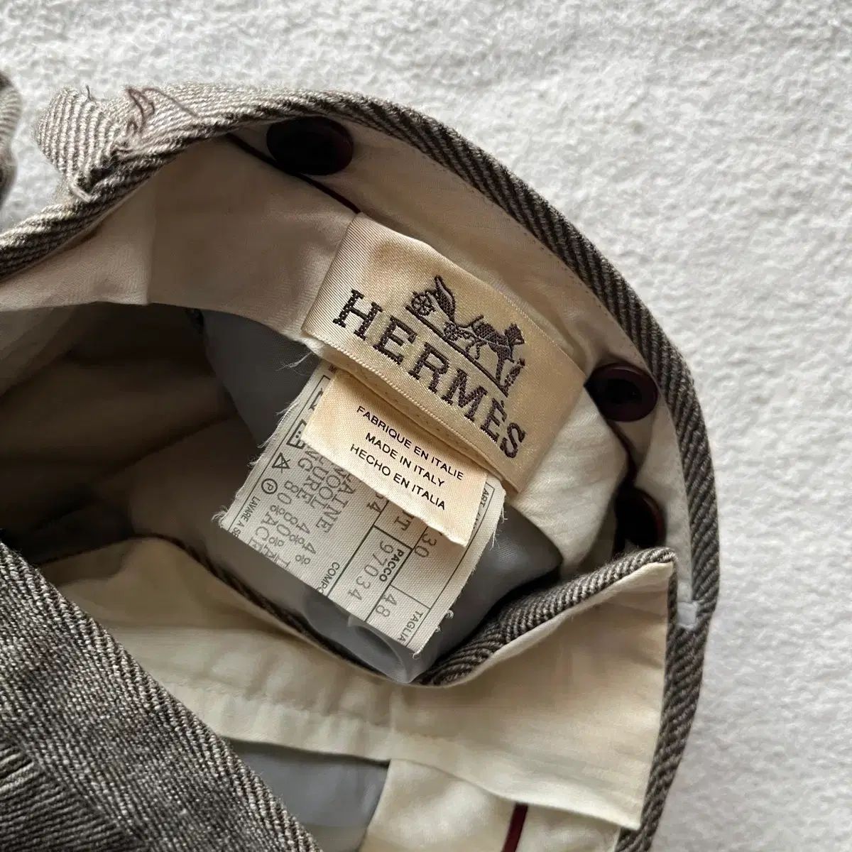 ヴィンテージ Hermes ウールパンツ
