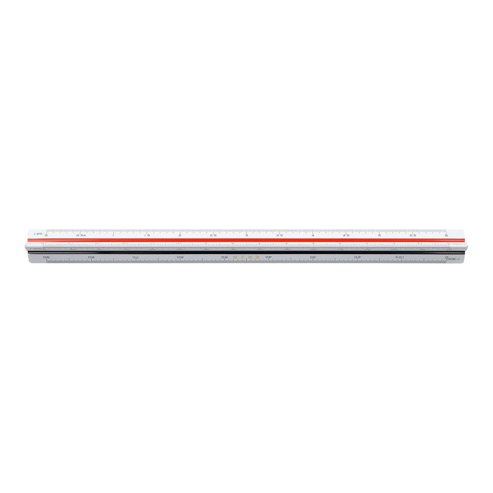 （まとめ買い）マービー 三角スケール 建築士用30cm 副尺なし 1-882-0601 【×3】