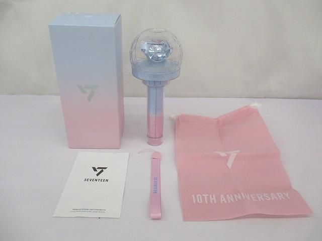 韓流 SEVENTEEN ペンライト LIGHT STICK VER.3 10TH ANNIVE. 10周年記念 中古品
