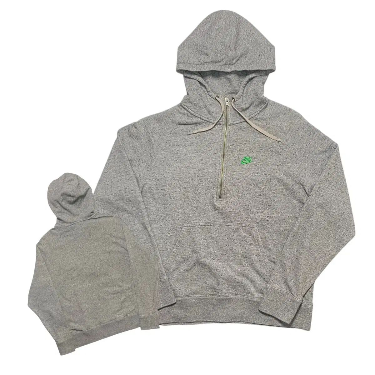ナイキ グレー ロゴ フード Tシャツ M