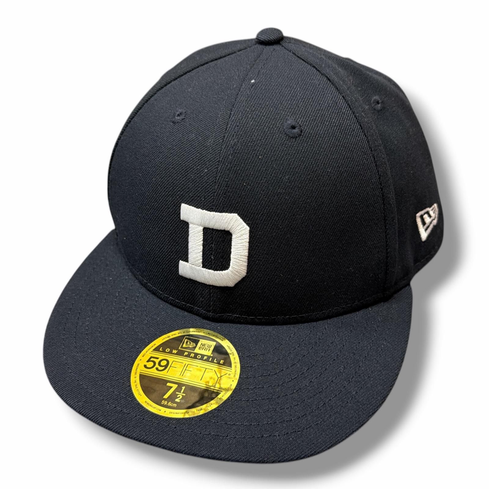参考上代11000円 未使用 DESCENDANT × NEW ERA 25SS LETTERD LP 59FIFTY NEW ERA ベースボールキャップ 帽子 ディセンダント × ニューエラ 251NEDS-HT01 ネイビー 2 （10757M）