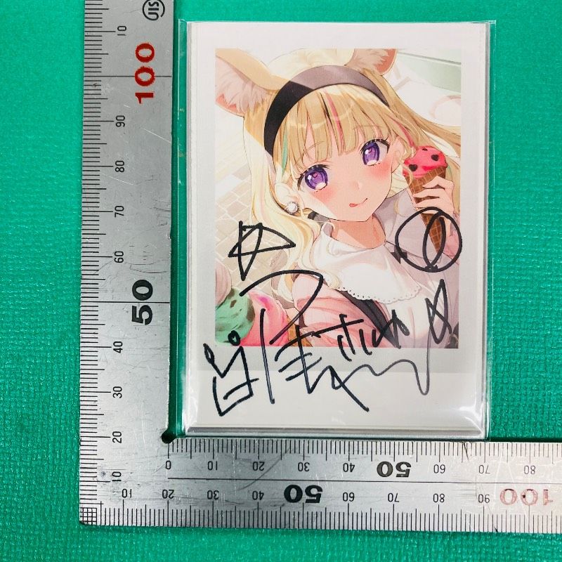 尾丸ポルカ 箔押しサインブロマイド2枚セット 新品未開封品】【サイン入り】ホロライブ 尾丸ポルカ 誕生日記念2022