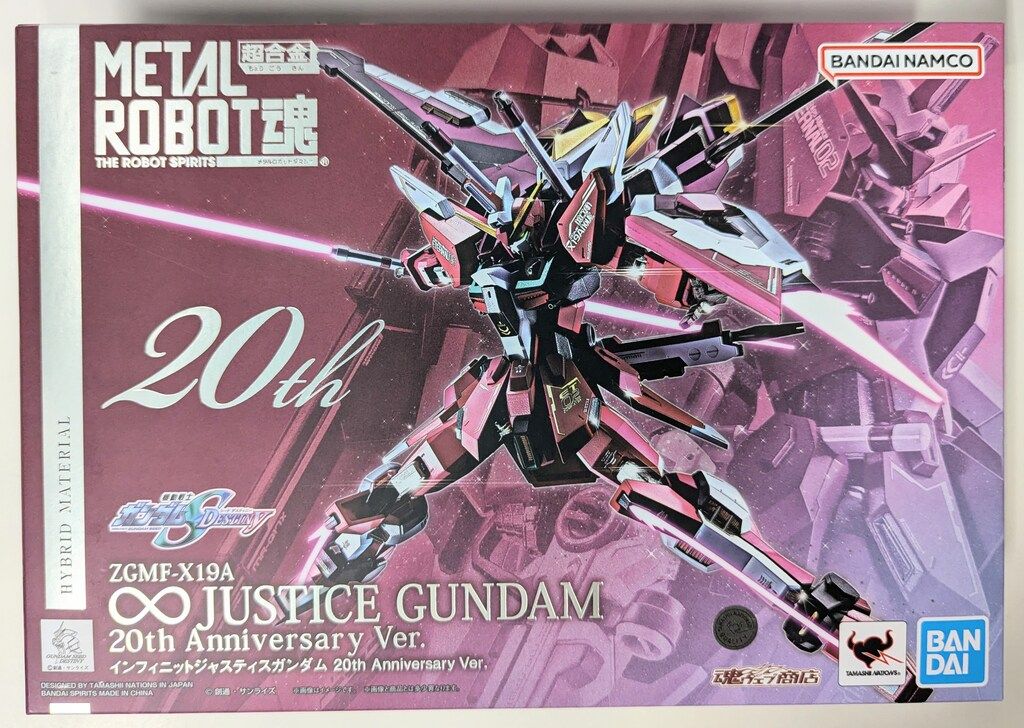 BANDAISPIRITS/ METAL ROBOT魂 <SIDE MS> 機動戦士ガンダム SEED DESTINY インフィニットジャスティスガンダム 20th Anniversary Ver.