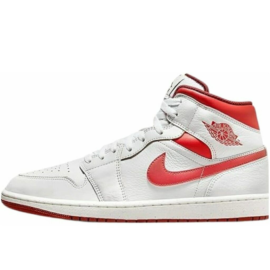 【新品・未使用】NIKE AIR JORDAN 1 MID SE DUNE RED ナイキ エア ジョーダン 1 ミッド SE デューン レッド スニーカー メンズ レディース 白 fj3458160n