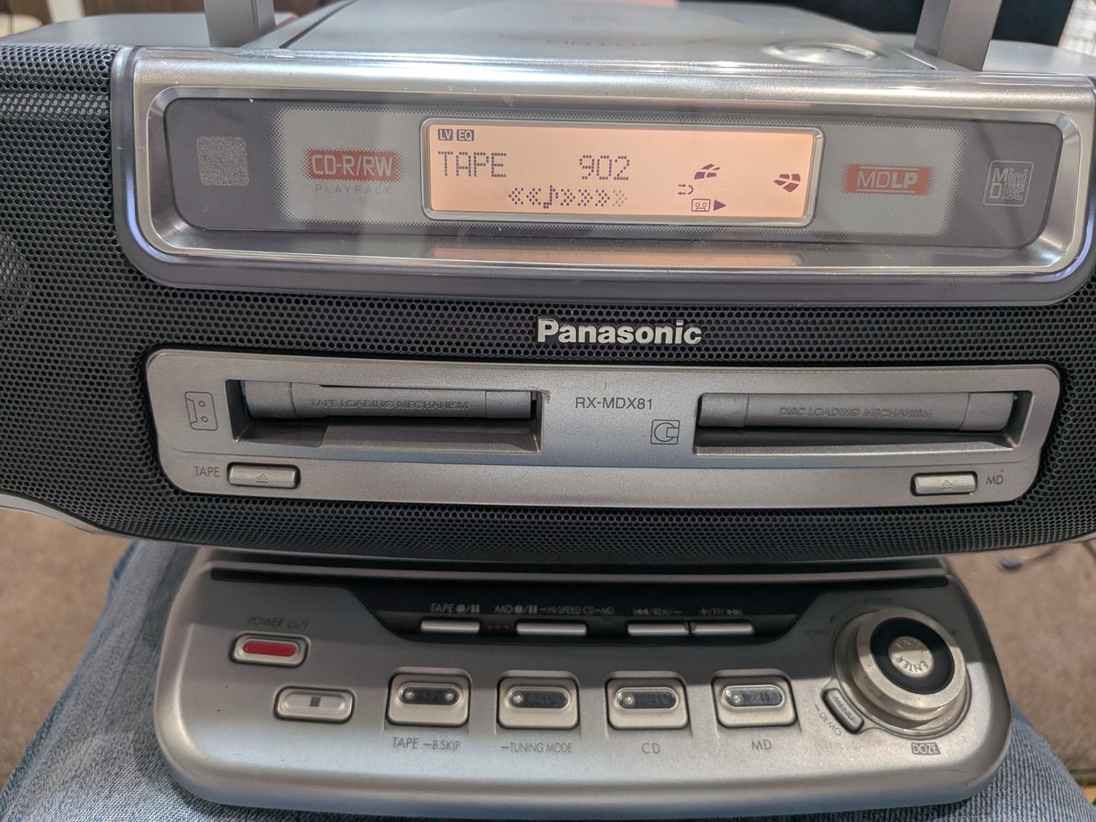 【再生完動品】Panasonic RX-MDX81 カセットベルト交換済み