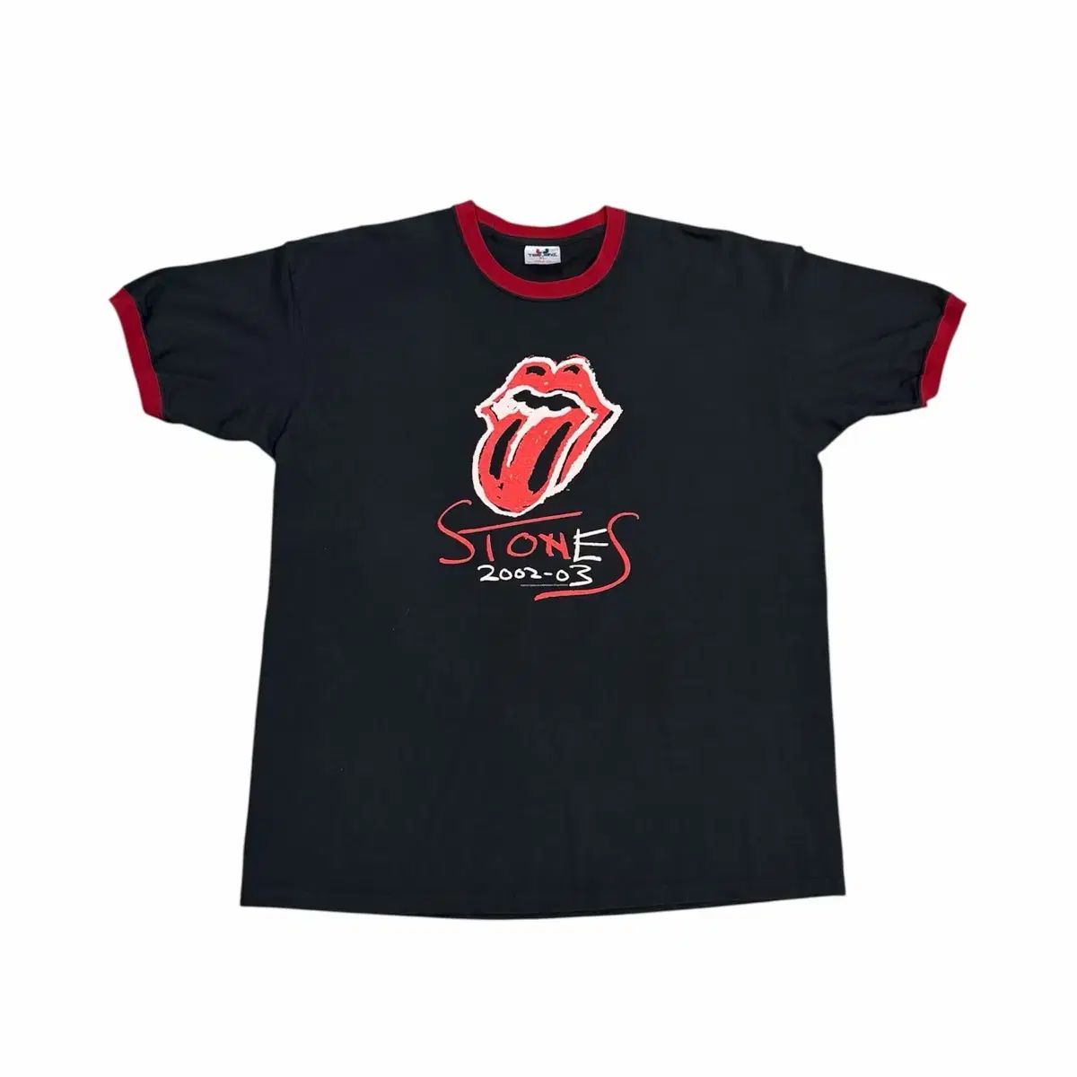 ヴィンテージ 00s ローリングストーンズ バンド リンガーTシャツ