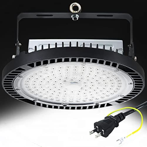 【新品】UFO型 LED高天井灯 LED投光器100W 高輝度 16000lm【1000W水銀灯相当】ハイベイライト IP66防水防塵 防寒 掲示板 体育館 展覧会 駐車場 運動場 工場 倉庫 高天井照明 屋内屋外兼用 ビーム角120度（無騒 d8eb1ad4