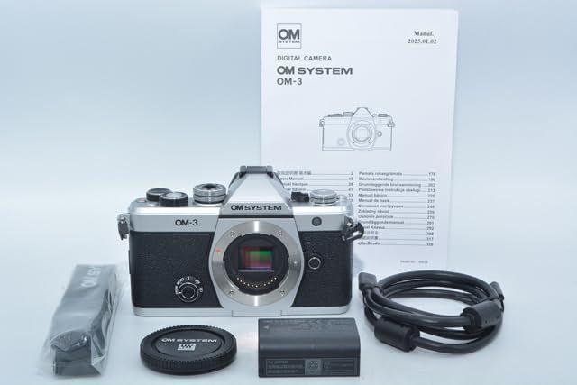 996★新品級・ショット数970回★OM SYSTEM OM-3 ボディ シルバー