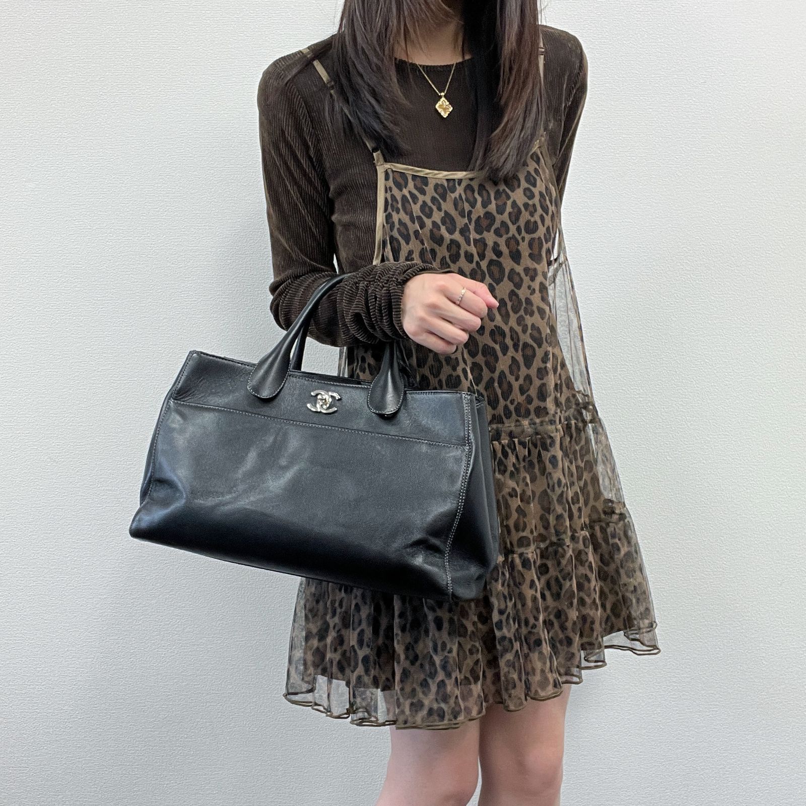 【中古】CHANEL シャネル ココマーク エグゼクティブ トートバッグ ハンドバッグ ブラック キャビアスキン 21番台 ヴィンテージ レディース【中古美品】HIBUOCHI VINTAGE hboc260503a07