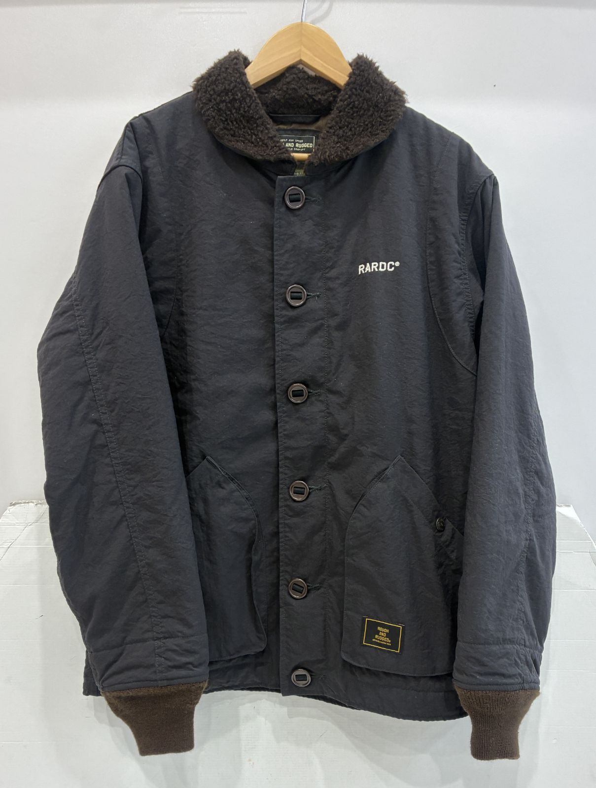 中古 ROUGH AND RUGGED ナイロン デッキ ジャケット サイズ2 肩幅約 
