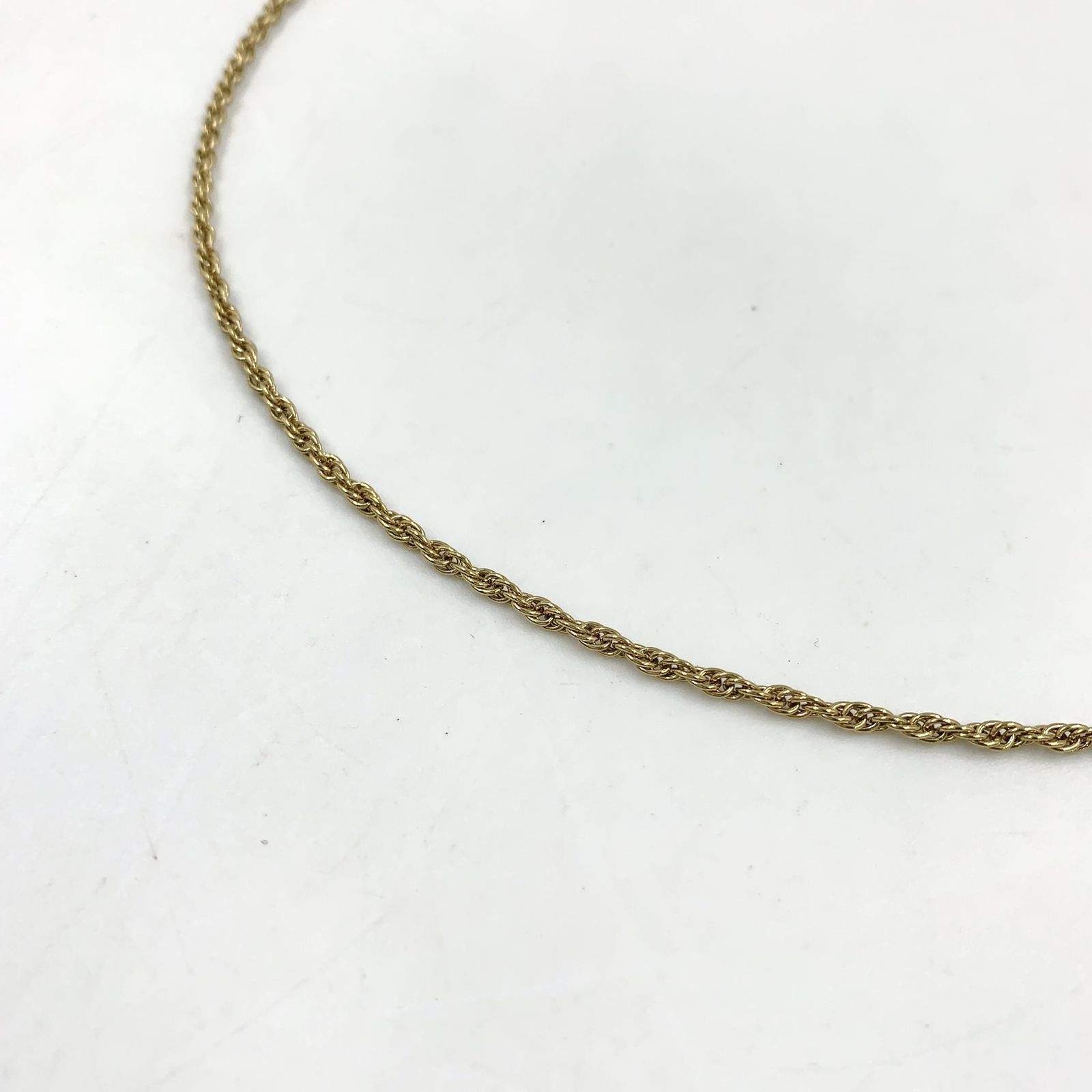 Christian Dior ヴィンテージロープチェーン GP ゴールド ネックレス