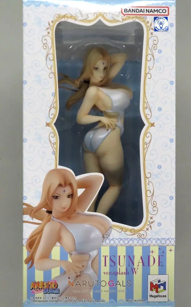 【中古】フィギュア 綱手 Ver.Splash W 「NARUTO-ナルト-疾風伝」 NARUTOギャルズ 塗装済み完成品 メガトレショップ＆オンラインショップ限定