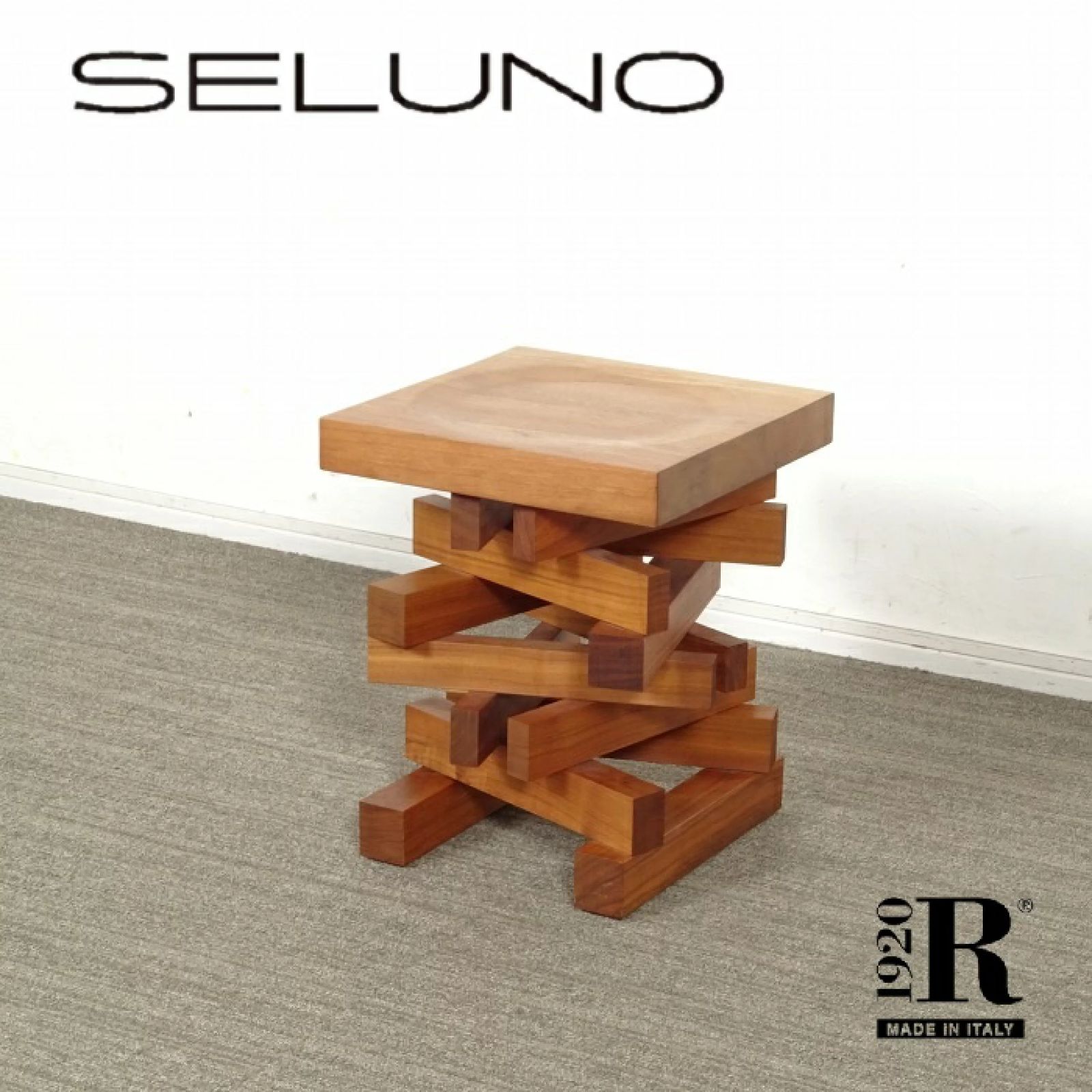 ◾︎SELUNO◾︎ 【展示美品】Riva1920 リーヴァ arflex取扱い / FALO / ファロ スツール / ウォールナット材 31万 x440s