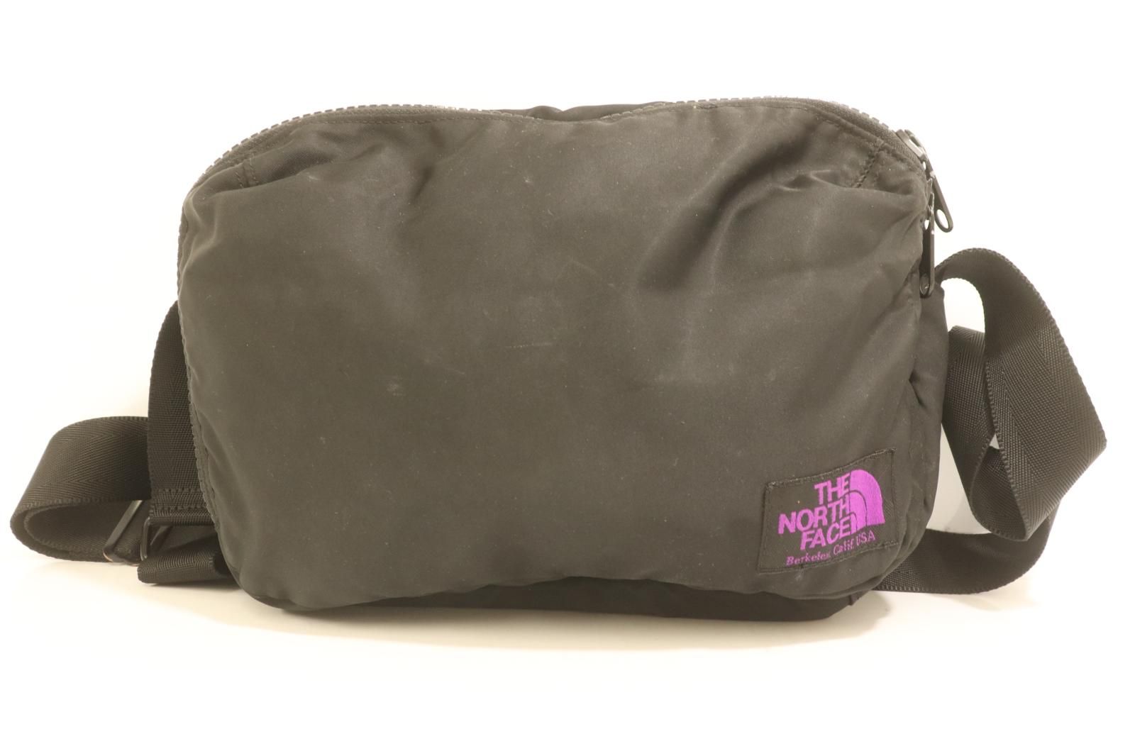 【中古】 THE NORTH FACE PURPLE LABEL メンズショルダーバッグ -- LIMONTA Nylon Shoulder Bag THE NORTH FACE PURPLE LABEL -- 黒 ブラック ロゴ