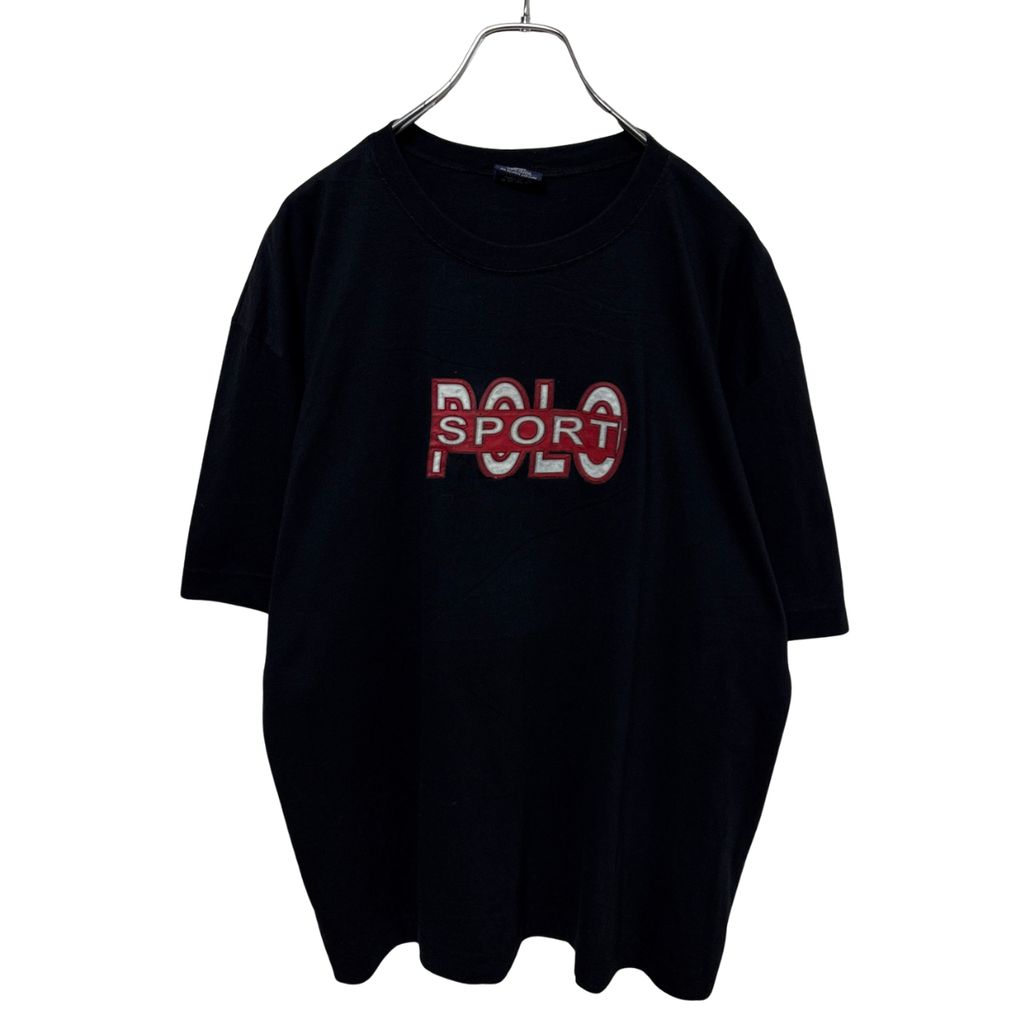 【POLO SPORT】 90s MADE IN USA Ralph Lauren Big Logo Tee ラルフローレン ビッグロゴTシャツ S-6473