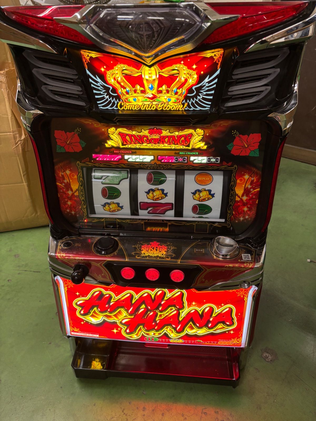 SキングハナハナSP-30 パチスロ 実機 パイオニア◆コイン不要機付◆オプション多数有り