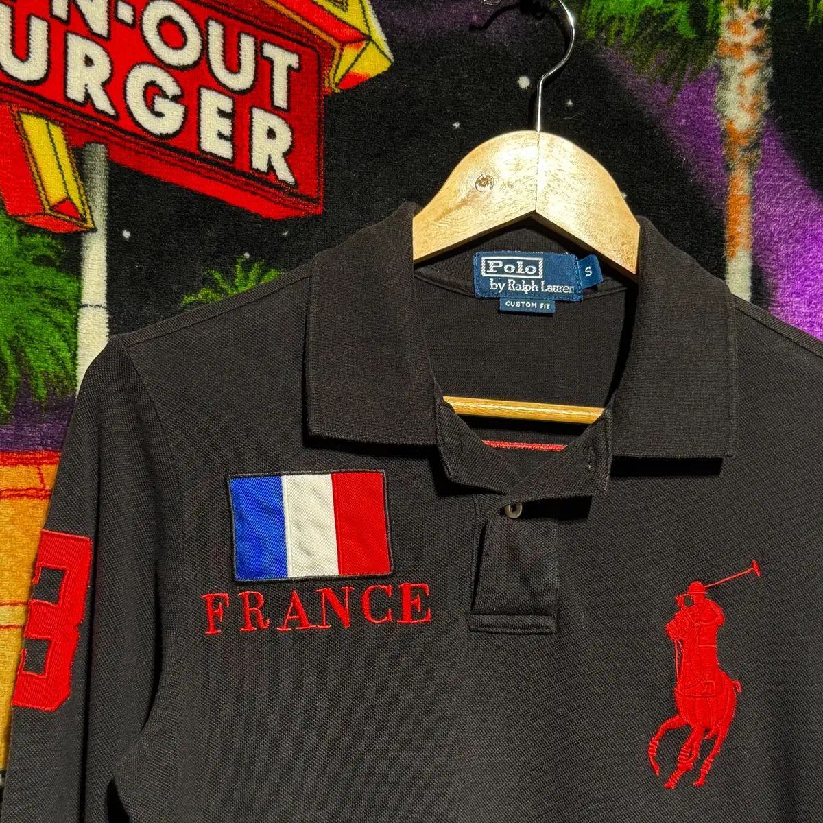 POLO RALPH LAUREN レディース ビックポニー フランス カラーTシャツ S