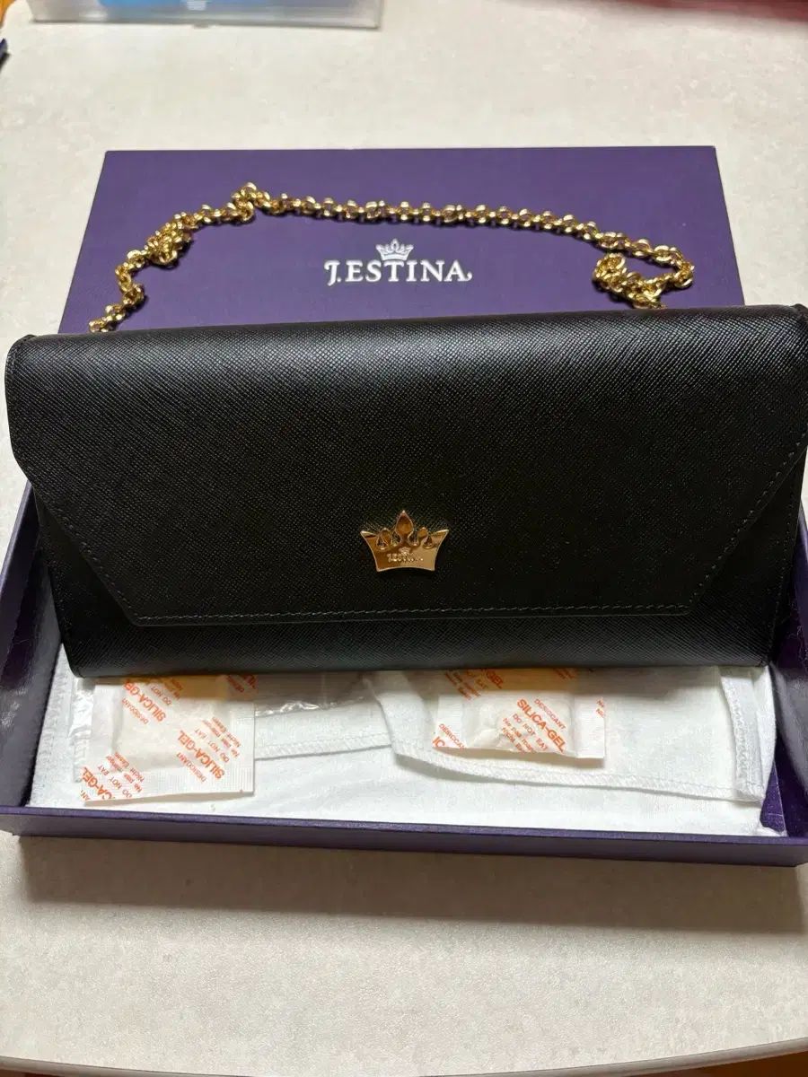J.ESTINA ジェイエスティナ ブラック チェーン 財布 + フルセット