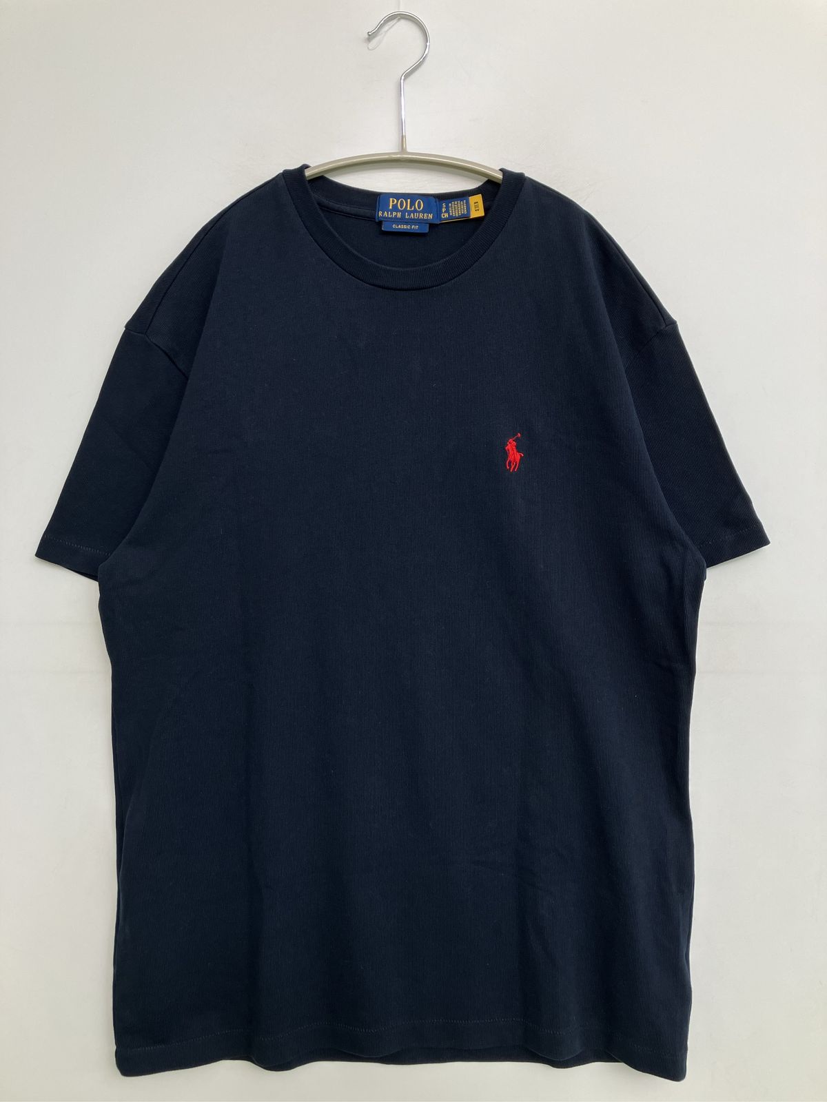 Polo Ralph Lauren ポロラルフローレン Tシャツ/カットソー S ネイビー 無地 ワンポイント ブランドロゴ ミドル丈 半袖 クルーネック(丸首)