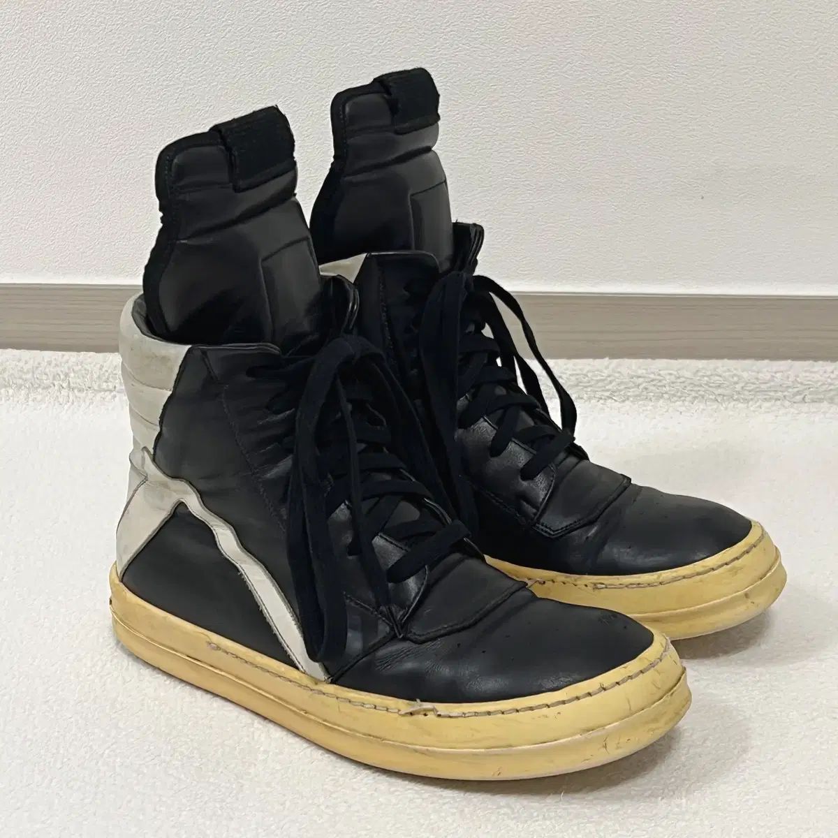 RICK OWENS リックオウエンス 13FW ジオバスケット ウール MONOCHROME モノクローム LPO