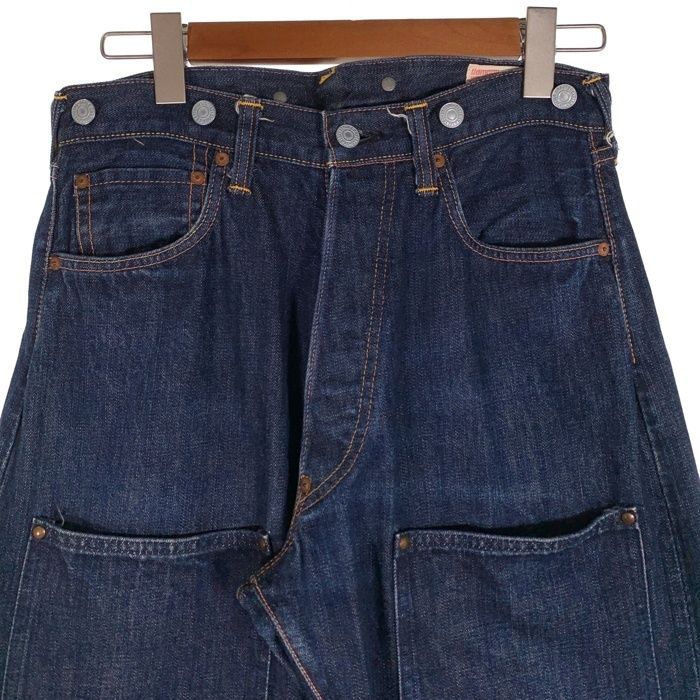EVISU エヴィス No.2 ダブルニー デニムパンツ シンチバック カモメ