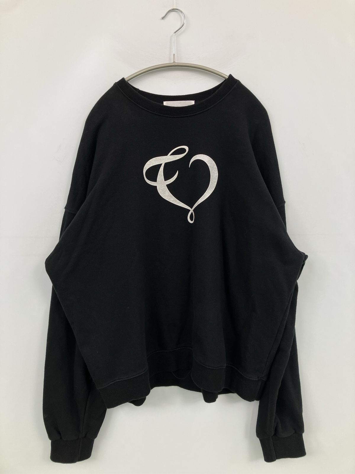 the Virgins ザヴァージンズ スウェット ブラック 長袖 前面プリント コットン 裏起毛