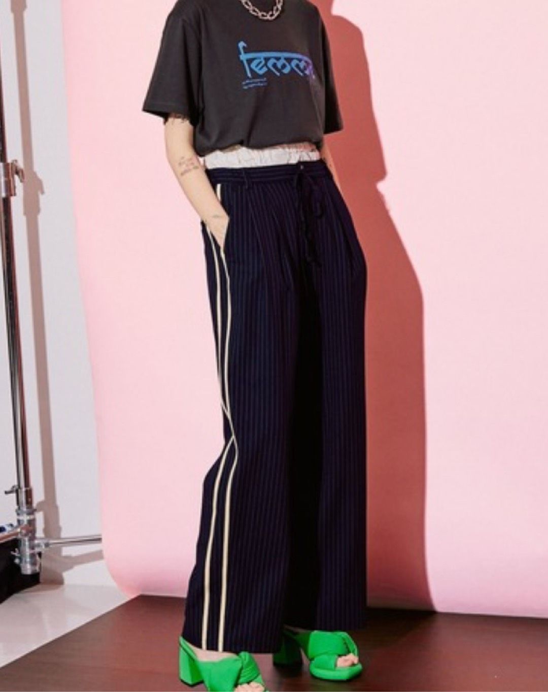 MAISON SPECIAL メゾンスペシャル スラックス 36 ネイビー 5,083円