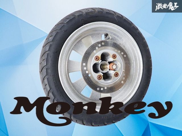 【希少!】ホンダ純正 モンキー フロントホイール タイヤ フロントのみ 12インチ 90/90-12 ナイロンタイヤ バイク オートバイ 激安魔王