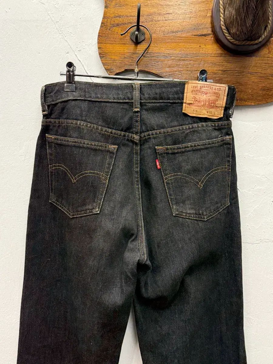 29) 90年代 Levi's 616 ストレート ブラックデニム