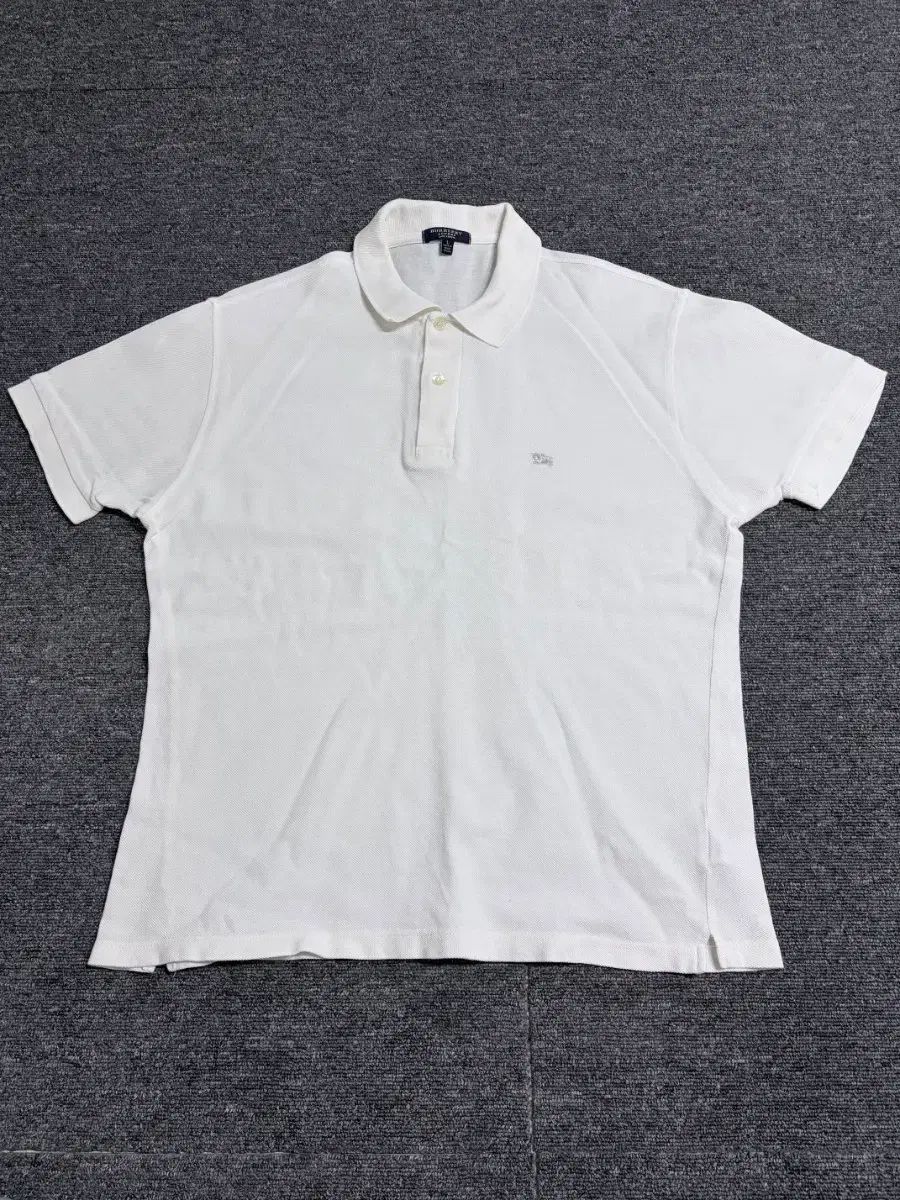 バーバリー 白 半袖 ポロTシャツ