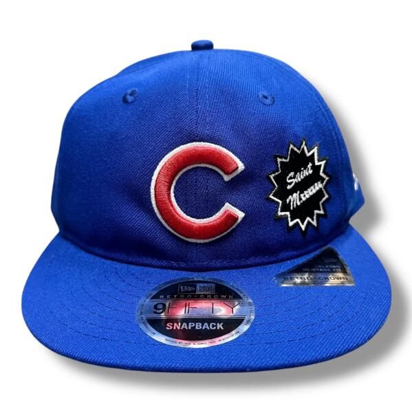 参考上代19800円 未使用 SAINT MICHAEL × NEW ERA 25SS 9FIFTY RETRO CROWN キャップ 帽子 セントマイケル × ニューエラ SM-HR8-0000-C47 ブルー O/S （96179A） 10,488円
