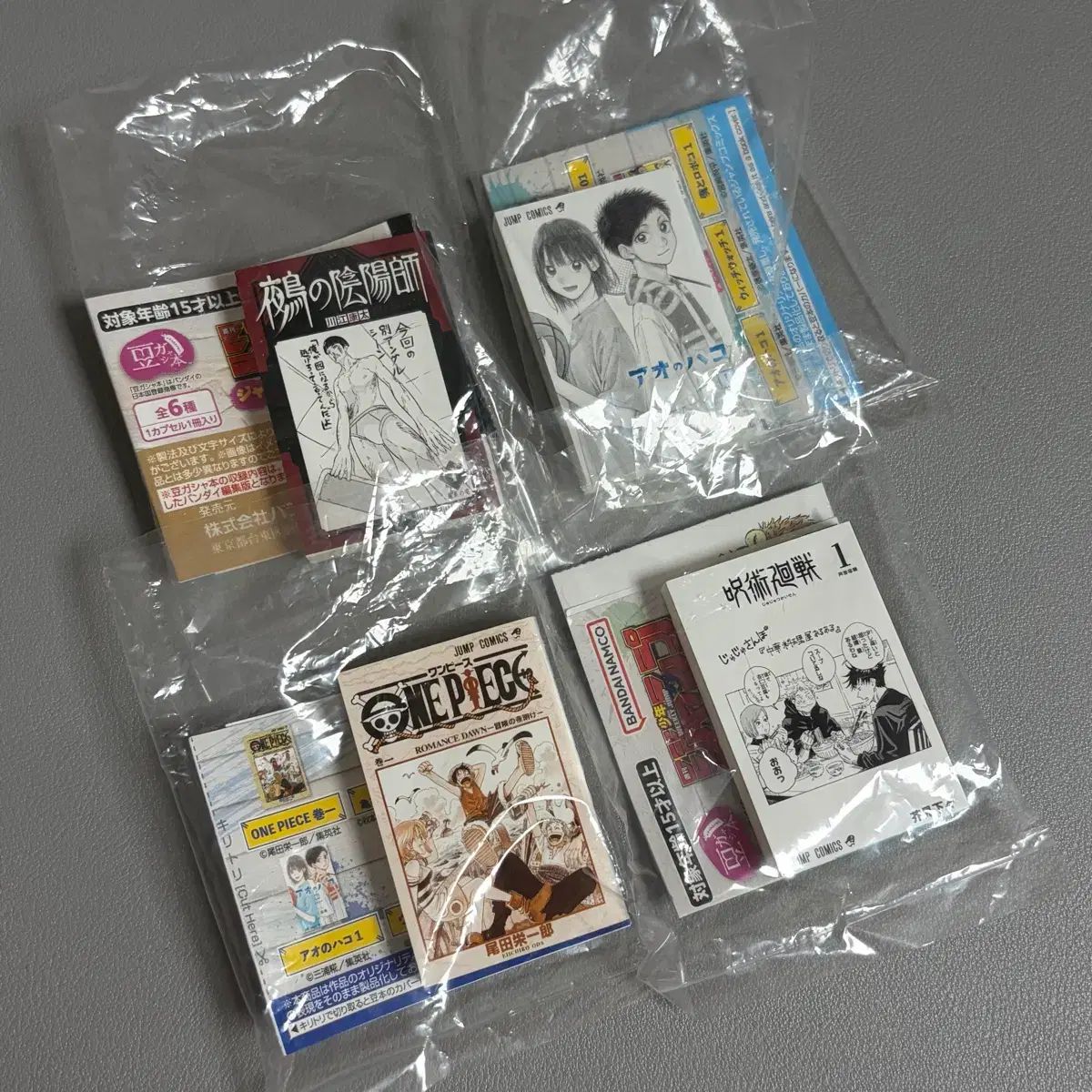 まとめ | バンダイ JUMP SHOP 豆 漫画 ガチャ 呪術廻戦 ONE PIECE プーさん 箱 原画