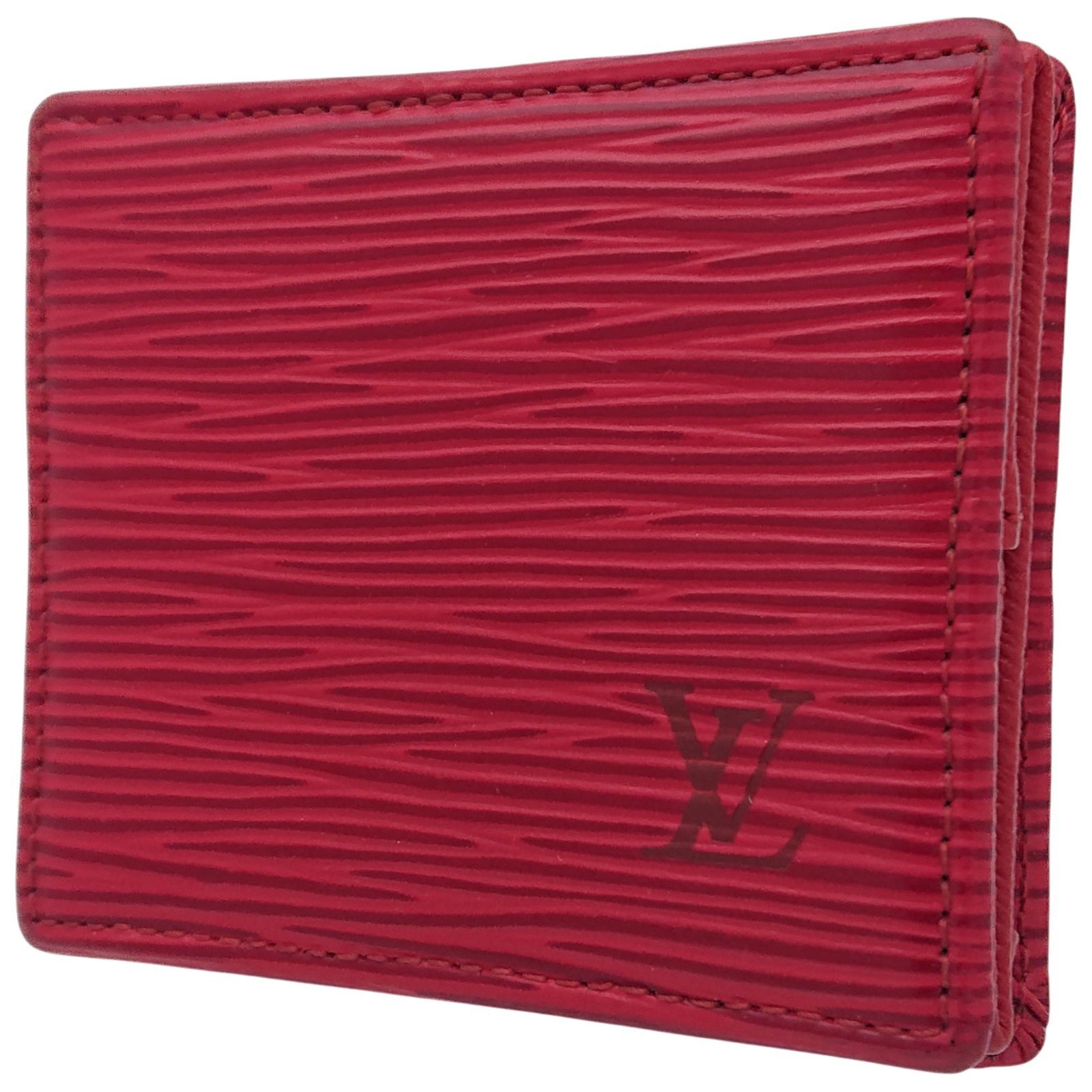 【極美品】LOUIS VUITTON ルイヴィトン　コインケース　ポルトモネ　ボワット　エピ　レッド