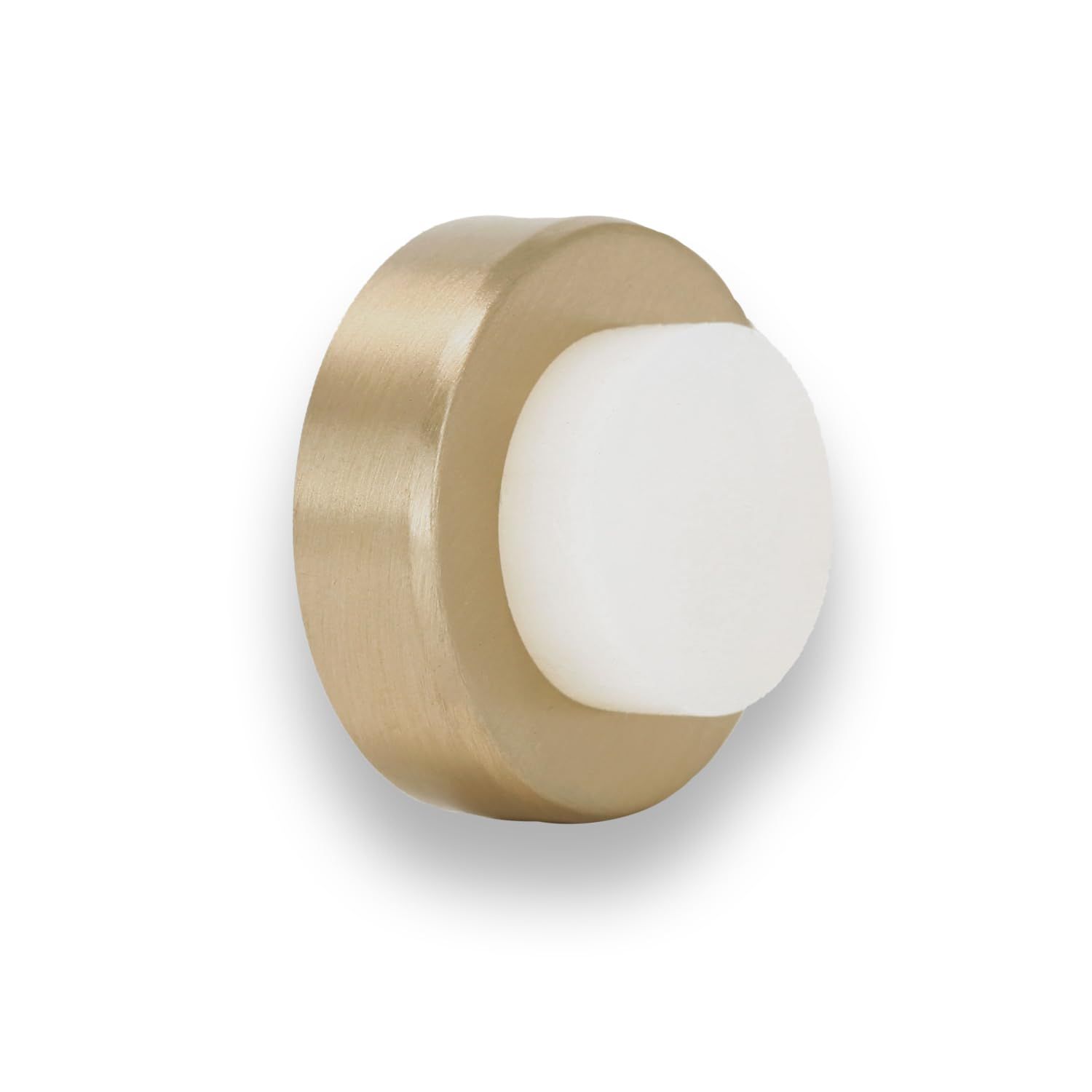 EVI Herrajes｜粘着式壁掛けドアストッパー｜35x18mm｜マットブラス仕上げ｜100%機能的｜モデル：I-254/35-LMT shu 53d75c3b 5,571円