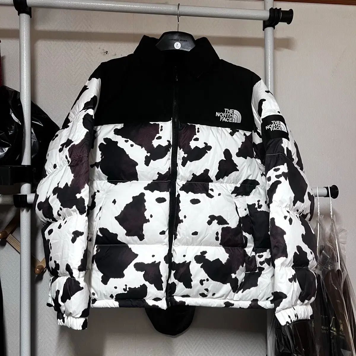 XL THE NORTH FACE ザノースフェイス ヌプシ ノベルティ ダウン ジャケット 얼룩 シュプリーム味
