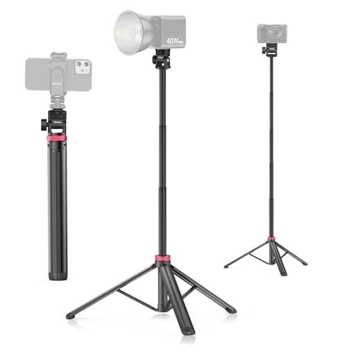 Ulanzi MT-79 撮影用 ライトスタンド 撮影用スタンド アルミ製+ABS 軽量 180°回転調整 1/4ネジ付き36-200cm 7段伸縮 折り畳み 持ち運び便利 リングライトスタンド 写真 スタジオ照明 ビデオ撮影 40wcobライトに対応 三脚t