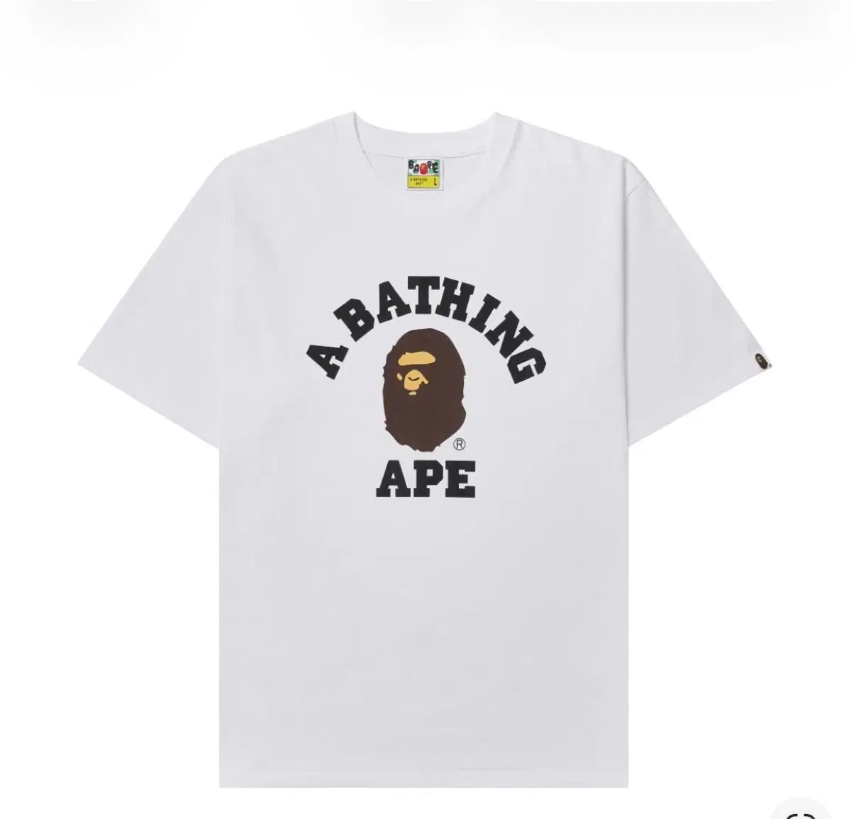 アベイシングエイプ カレッジ 半袖 Tシャツ 白