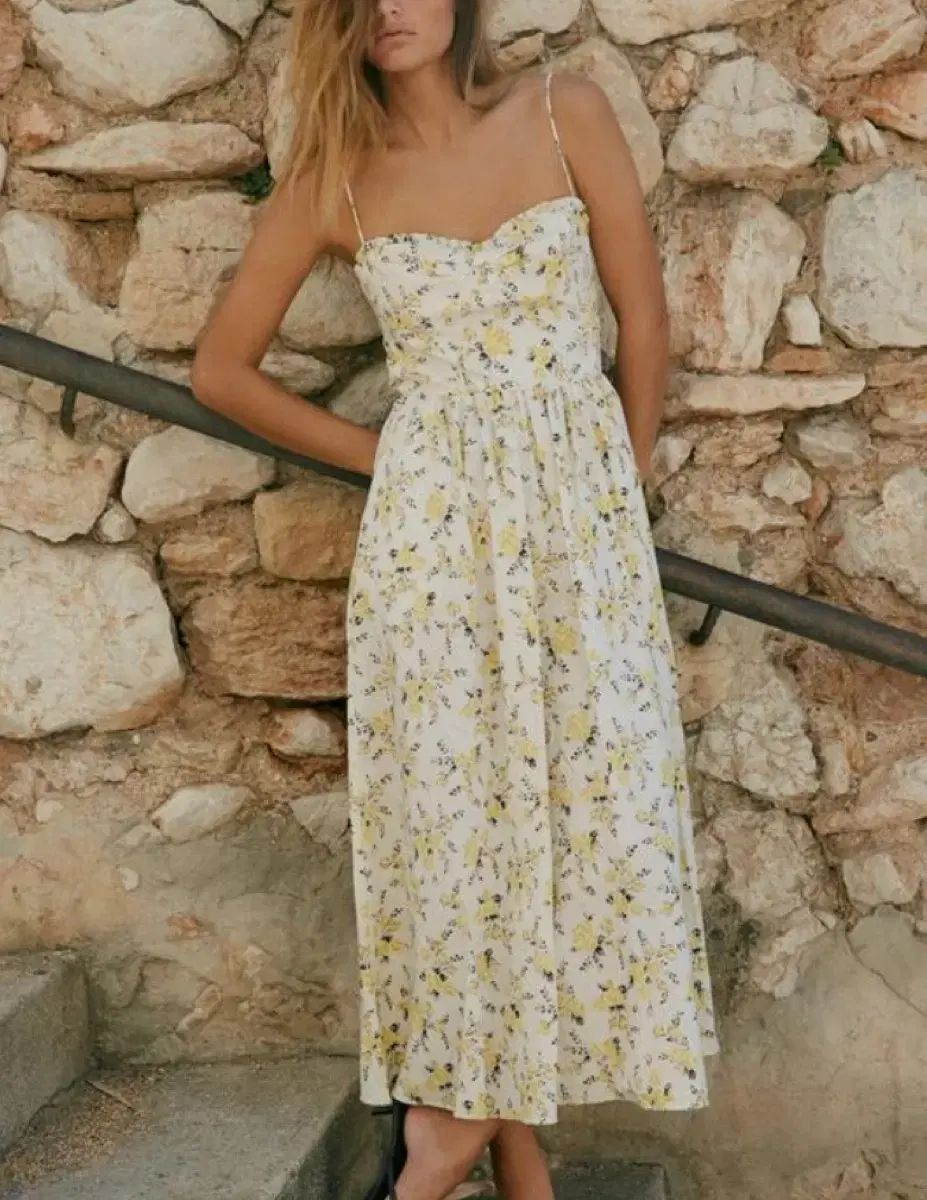 ZARA ザラ フラワー 花柄 ONE PIECE L