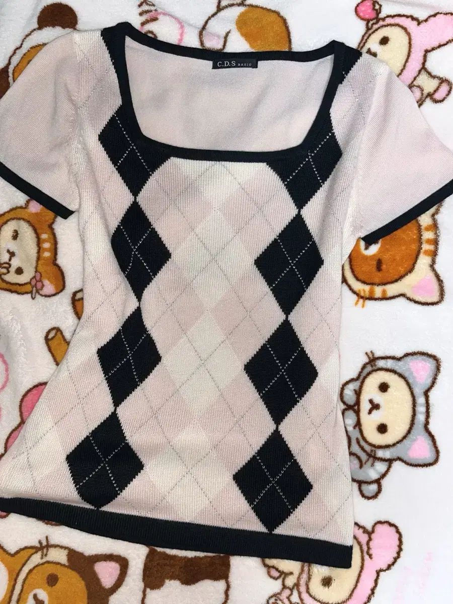 검핑 アーガイル ニット stcヴィンテージ JINLI VINTAGE Baby Bear ヴィンテージ
