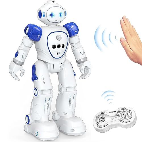 ロボットプラザ (ROBOT PLAZA) 人型ロボットおもちゃ 歩く 英語おっしゃべり 子供 おもちゃ 男の子 誕生日プレゼント 知育玩具 充電式 日本語説明書mi