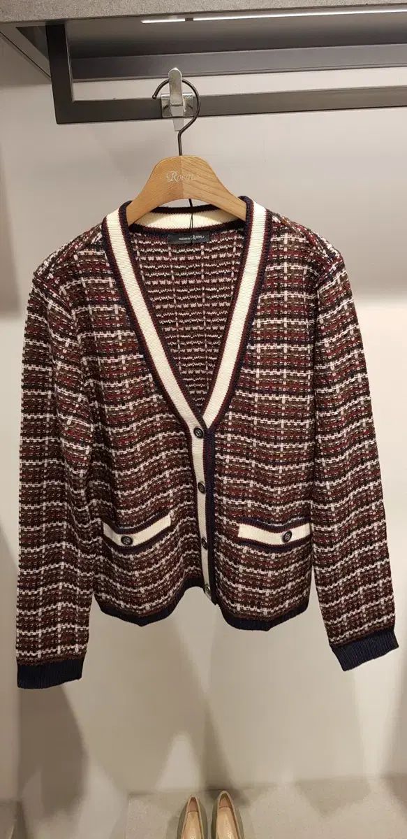(新品) ROEM トゥウィー型カーディガン バーガンディCOLOR Mサイズ 4,524円