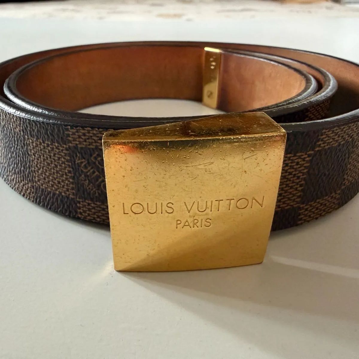 ルイヴィトン　ダミエ　ベルト　メンズ　サンチュール　M6802 LOUIS VUITTON（ルイ・ヴィトン） ルイ ヴィトン ダミエ サンチュール