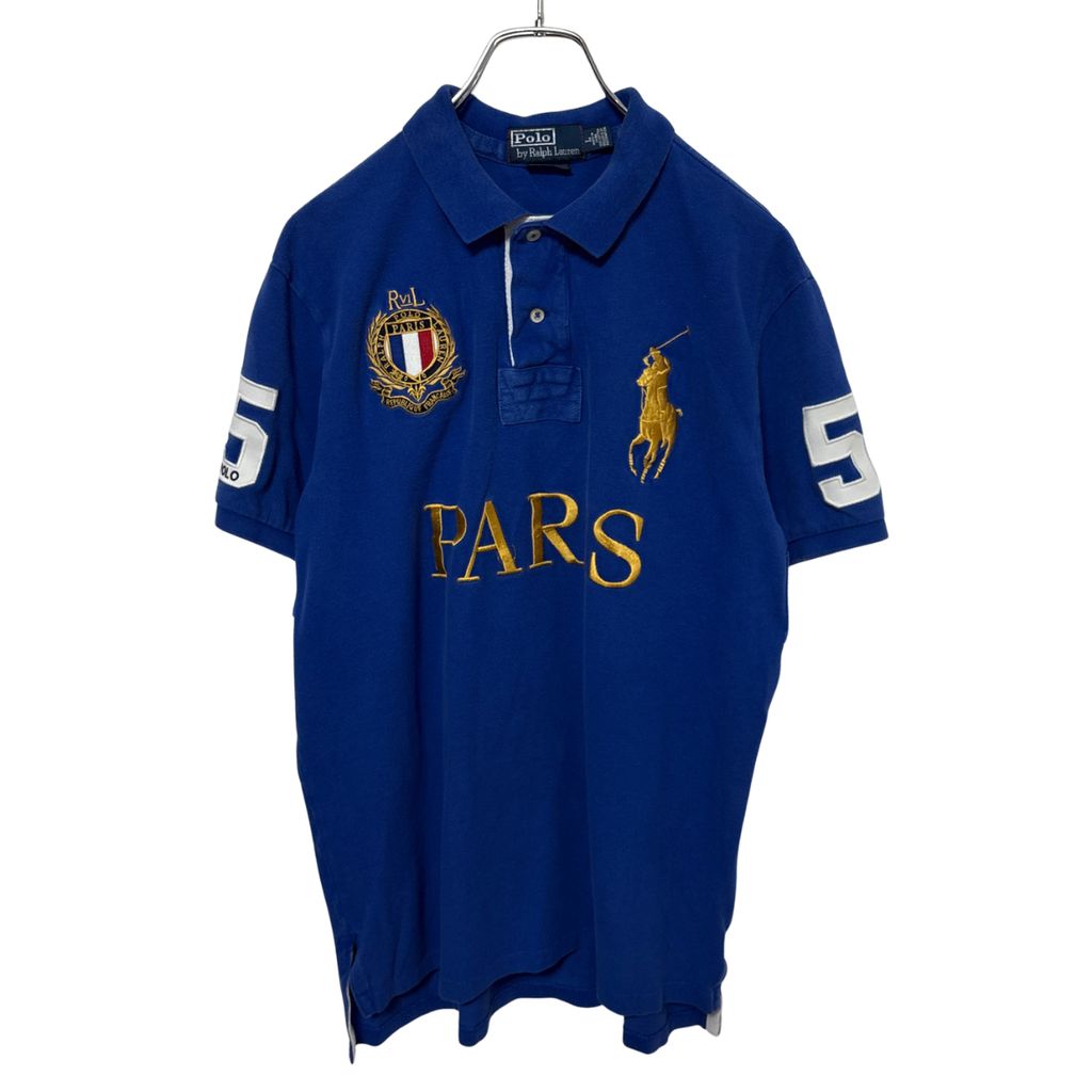 【Polo by Ralph Lauren】PARIS Big Pony Numbering ビッグポニー フランス パリ ナンバリングポロシャツ S-6476