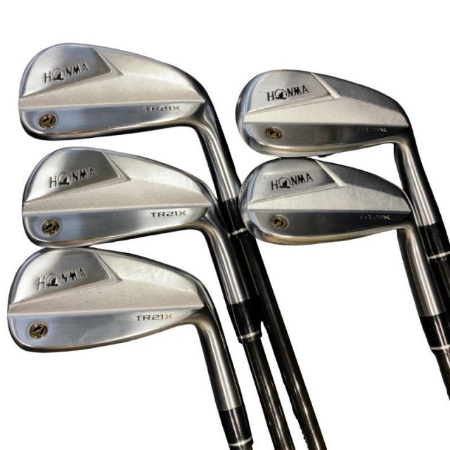 【中古】 本間ゴルフ TOUR WORLD TR21X 5S アイアンセット IR VIZARD TR20-65 (フレックスR) メンズ 男性用 右利き 右用 Cランク ゴルフクラブ