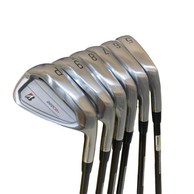 【中古】 ブリヂストン BRIDGESTONE 222CB+ 6S アイアンセット IR 純正特注シャフト (フレックスS) メンズ 男性用 右利き 右用 Cランク ゴルフクラブ