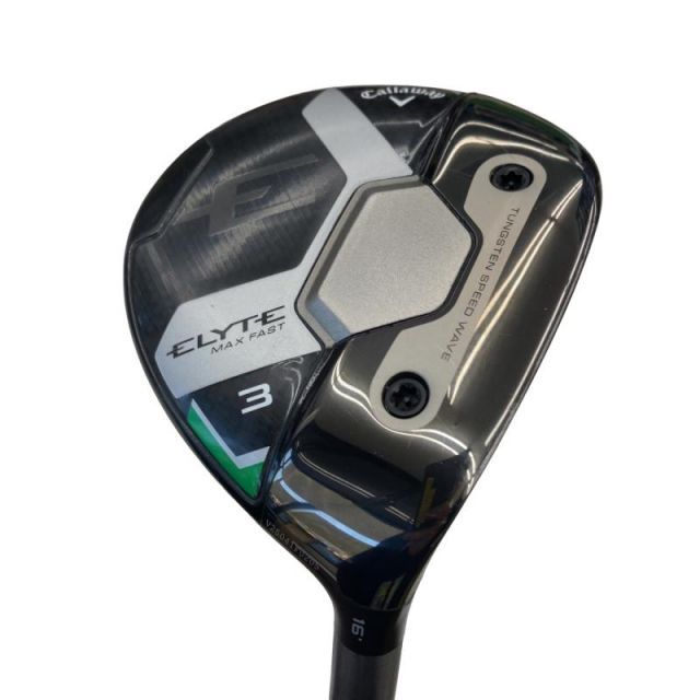 【中古】 キャロウェイ ELYTE MAX FAST 3W フェアウェイウッド FW LIN-Q GREEN 40 for CW(ELYTE FW) (フレックスR) メンズ 男性用 右利き 右用 Cランク ゴルフクラブ
