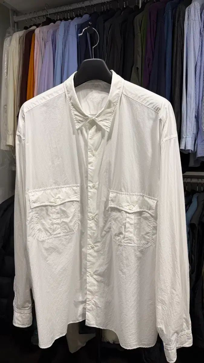 ポータークラシック ロールアップシャツ 白 XXXL