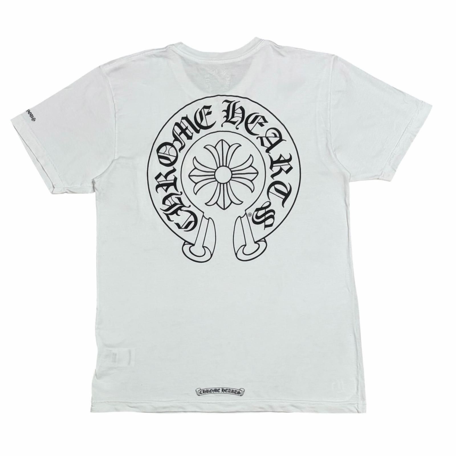 CHROME HEARTS/M /ホワイト /ホースシューバックロゴTシャツ /型番RN#97729