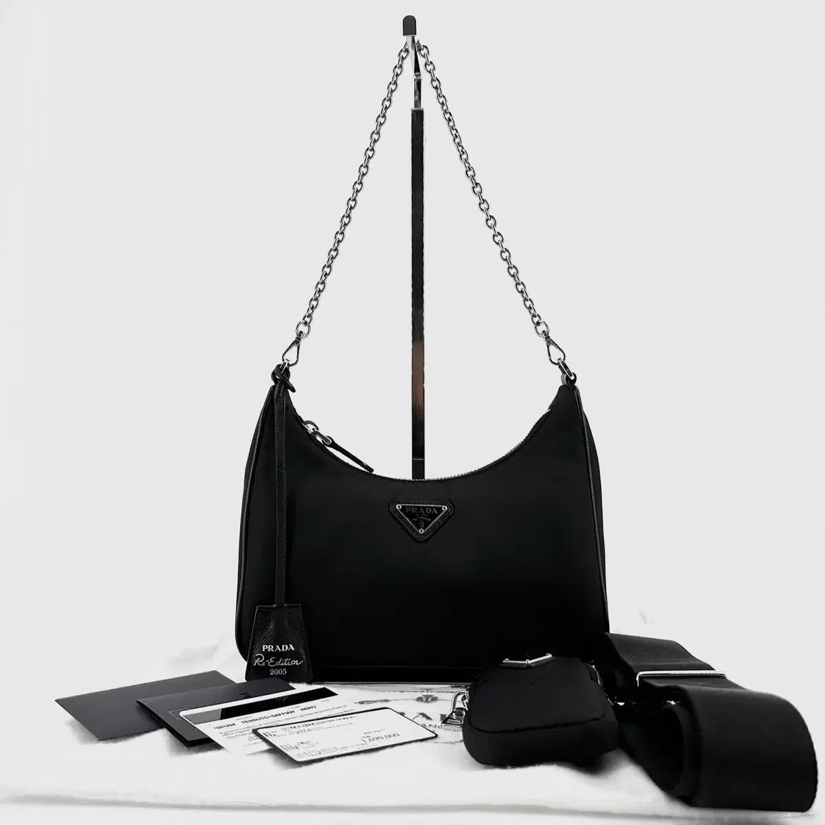 百貨店購入 PRADA テスート リーエディション マルチ HOBO BAG 1BH204